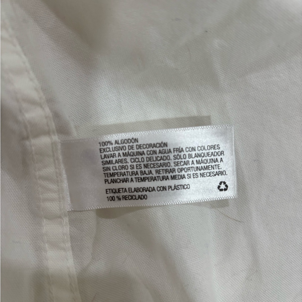 Medium White Men's Button Up - Picture 5 of 6